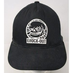 MMA Boxing Fighting Mesh‎ Knock-Out Skull Trucker Hat Cap Snapback Baseball VTG